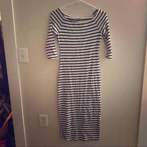 Women's maxi striped dress